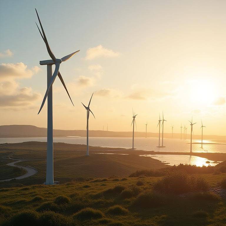 Modern Irish infrastructure and wind farms